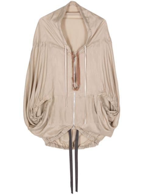 batwing-style silk jacket by SHANSHAN RUAN