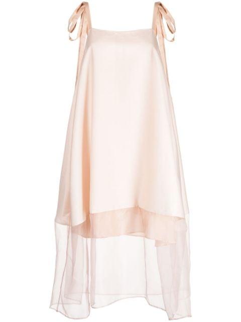 layered-effect sleeveless dress by SHANSHAN RUAN
