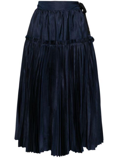 vintage pleated kirt by SHANSHAN RUAN