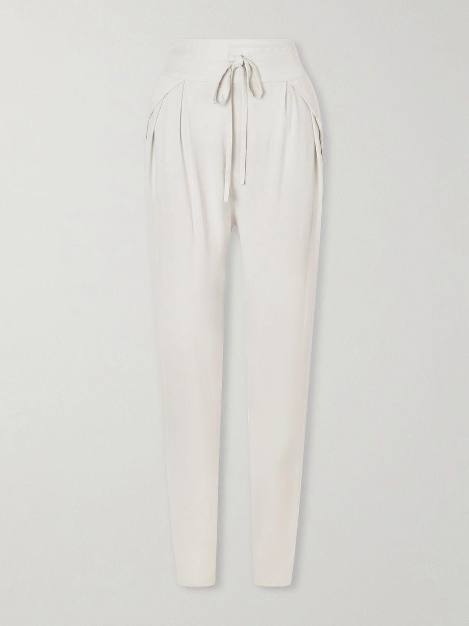 The Vardar silk-blend straight-leg pants by SHARON WAUCHOB