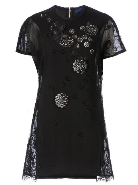 semi sheer shift dress by SHARON WAUCHOB