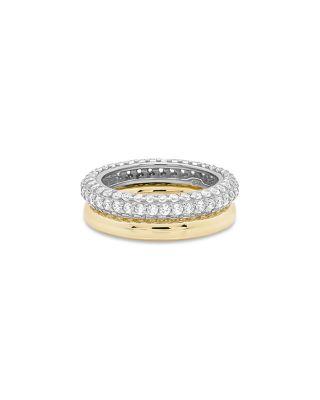 Bree Pav&eacute; Stack Rings by SHASHI