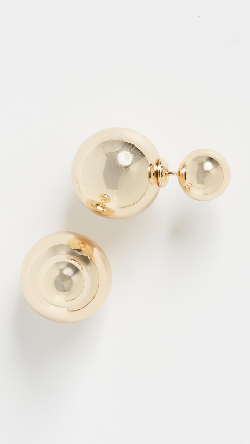 Double Ball Earrings by SHASHI