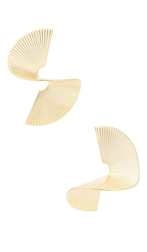 SHASHI 1984 Earring in Metallic Gold by SHASHI
