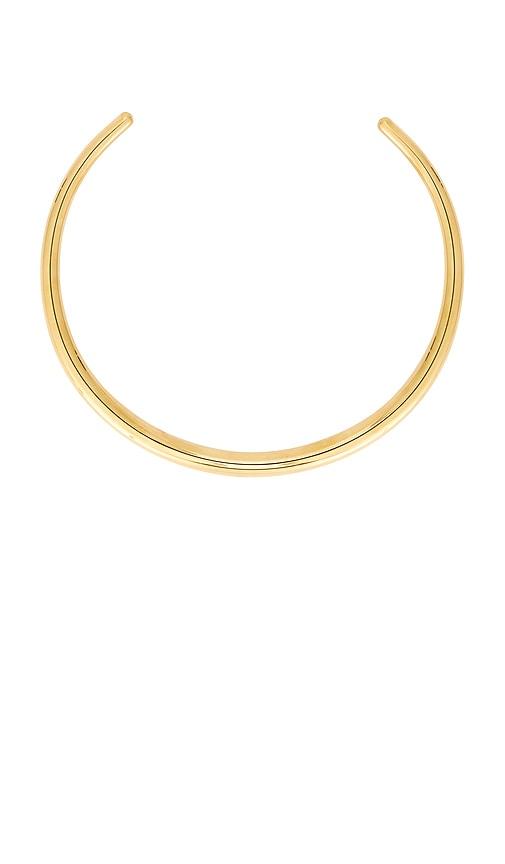 SHASHI Dominique Necklace Cuff in Metallic Gold by SHASHI