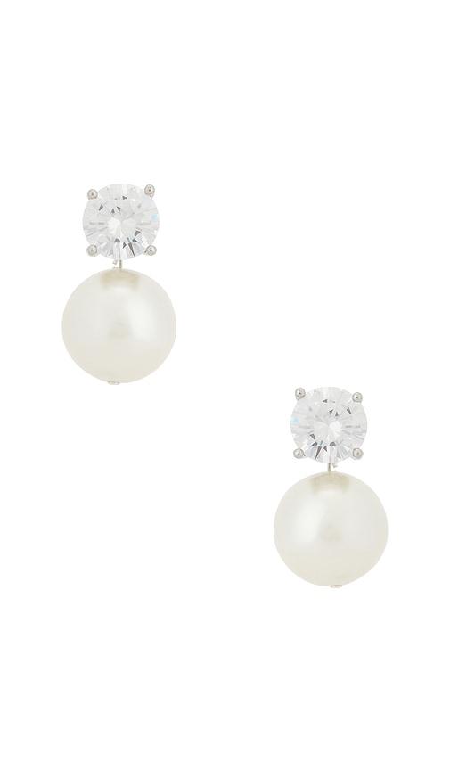 SHASHI Jones Stud Earring in Ivory by SHASHI