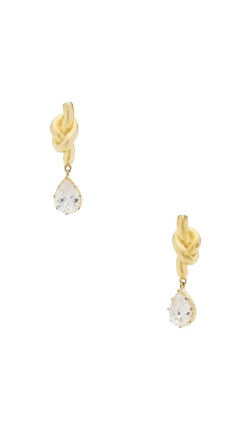 SHASHI Kate Climber Earring in Metallic Gold by SHASHI
