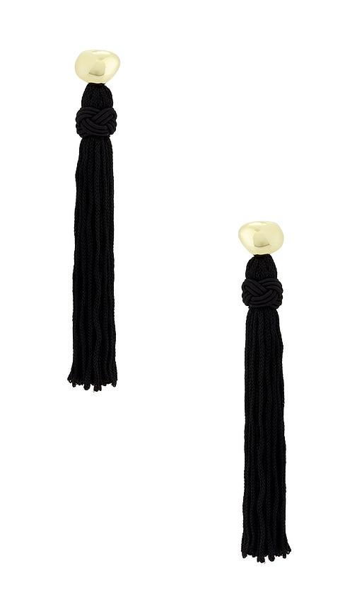SHASHI Maxine Earring in Black by SHASHI