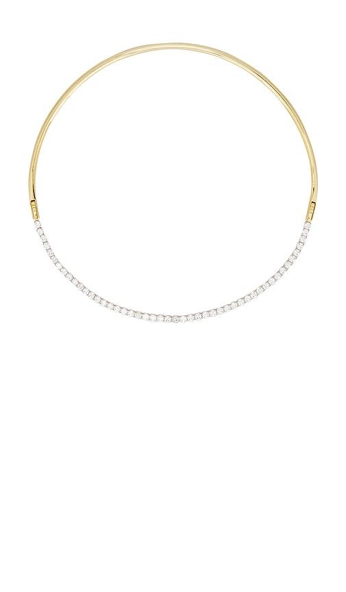 SHASHI Nikita Half Necklace in Metallic Gold by SHASHI