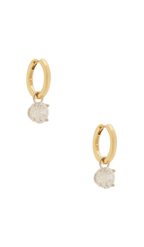 SHASHI Roux Huggie Earring in Metallic Gold by SHASHI