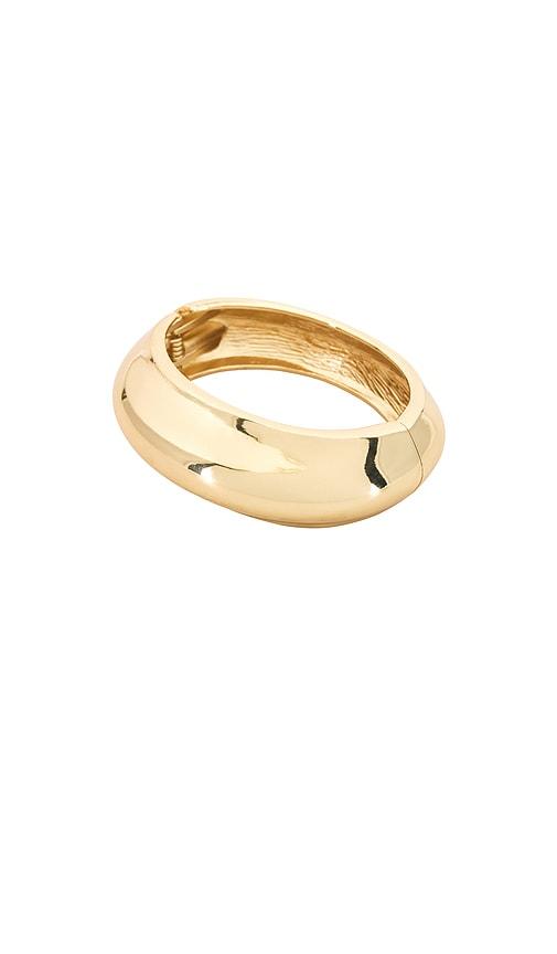 SHASHI Sphere Bangle Bracelet in Metallic Gold by SHASHI