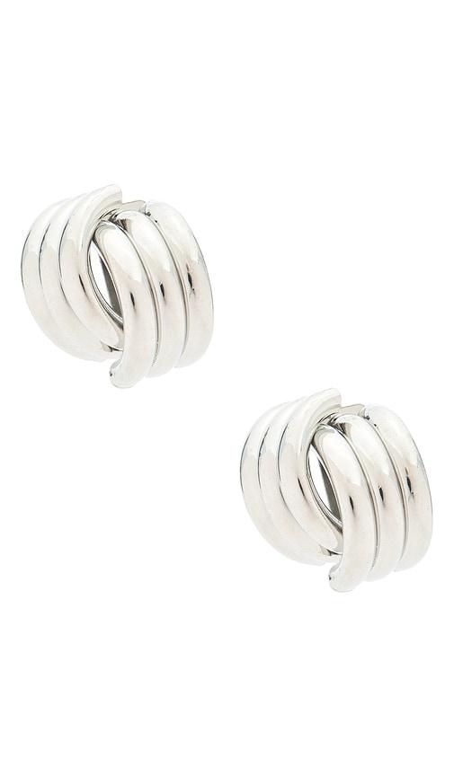 SHASHI x REVOLVE Knot Earrings in Metallic Silver by SHASHI