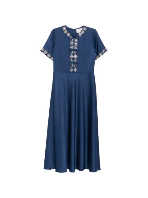 crystal-embellished maxi dress by SHATHA ESSA