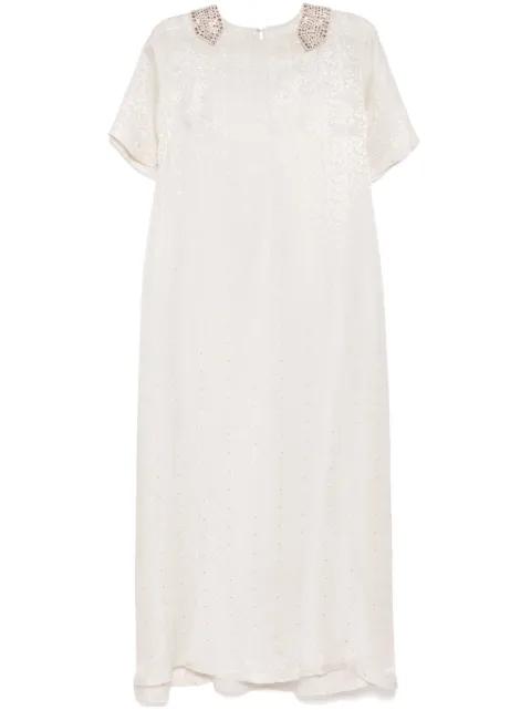 rhinestone collar dress by SHATHA ESSA