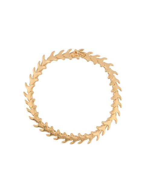 Serpent Trace slim bracelet by SHAUN LEANE