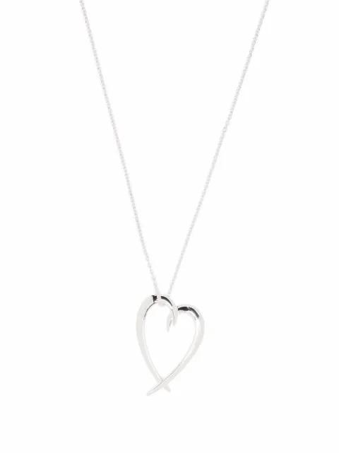 hooked heart pendant necklace by SHAUN LEANE