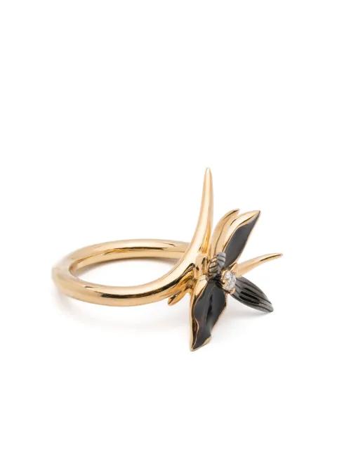 interlocking flower diamond ring by SHAUN LEANE