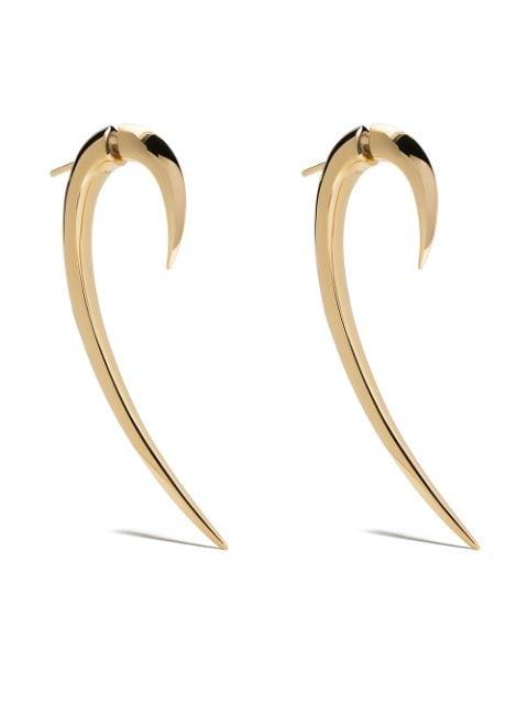 large Hook earrings by SHAUN LEANE