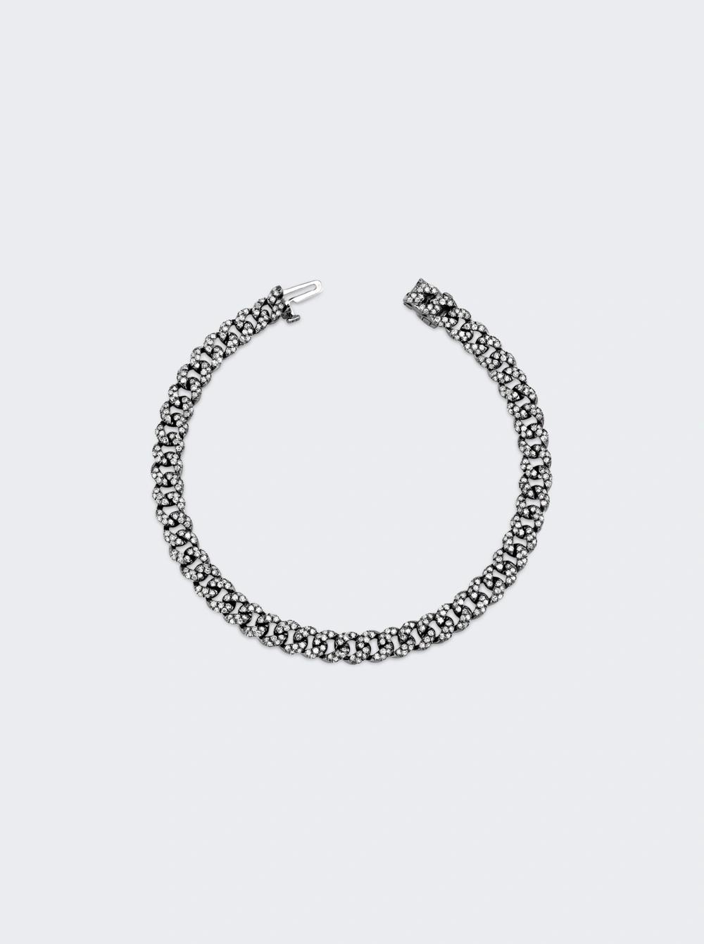 Mini Pave Link Bracelet 18k Black Gold  | The Webster by SHAY