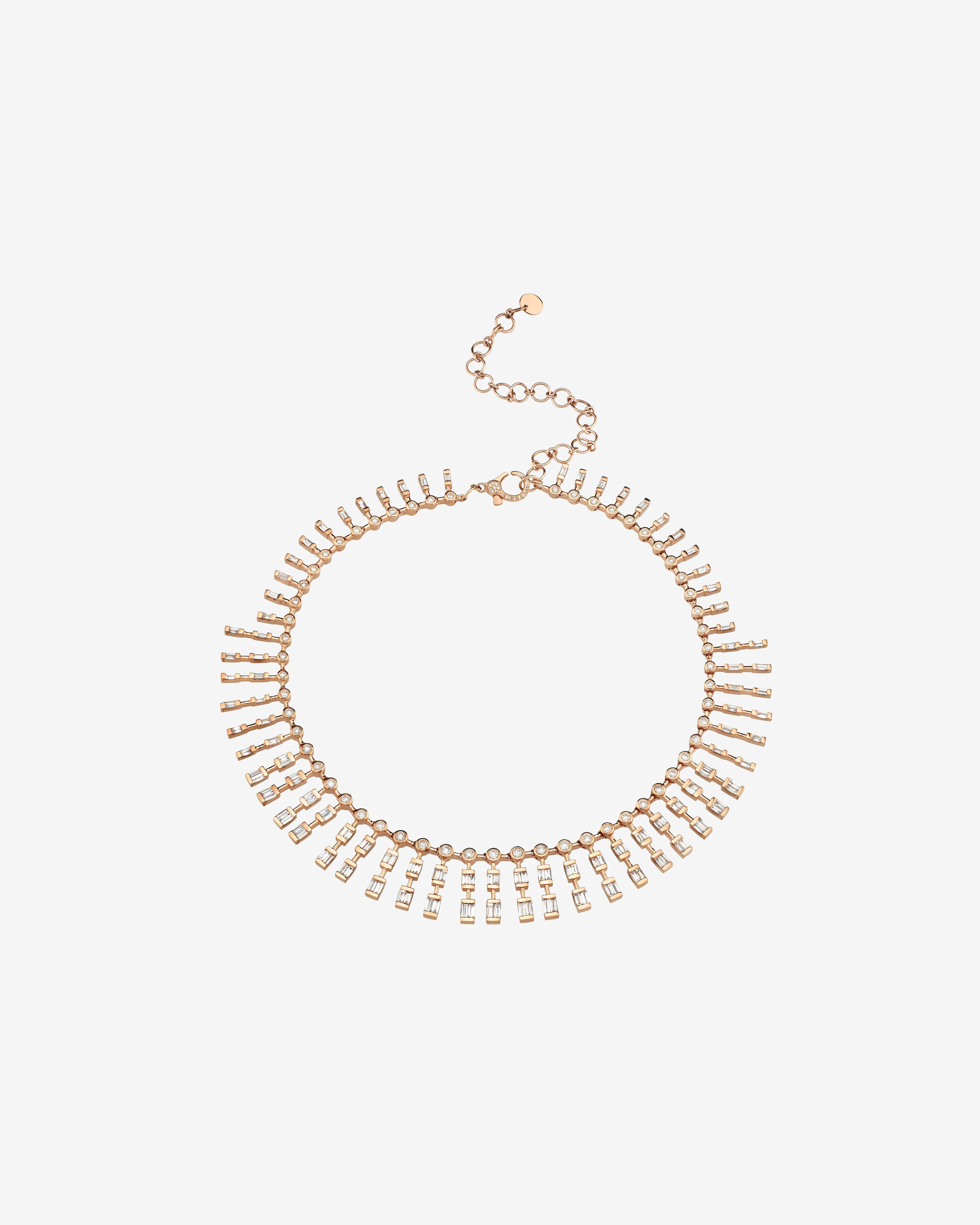 Shay - Women's Diamond Triple Dot-Dash Choker - (Rose Gold) by SHAY