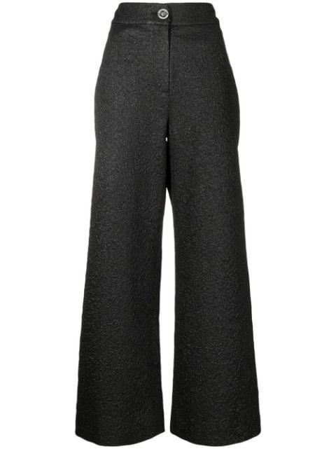 Genisis metallic textured trousers by SHIATZY CHEN