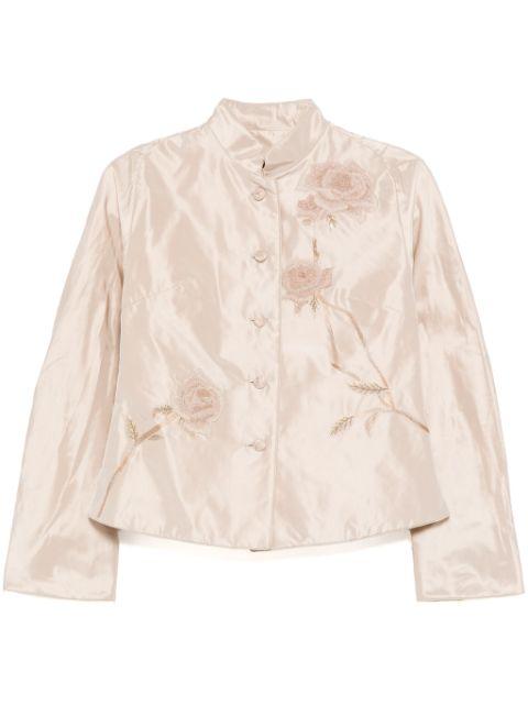 Libre Collection mandarin collar cotton jacket by SHIATZY CHEN