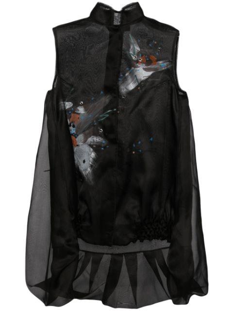 Libre collection standing collar vest by SHIATZY CHEN