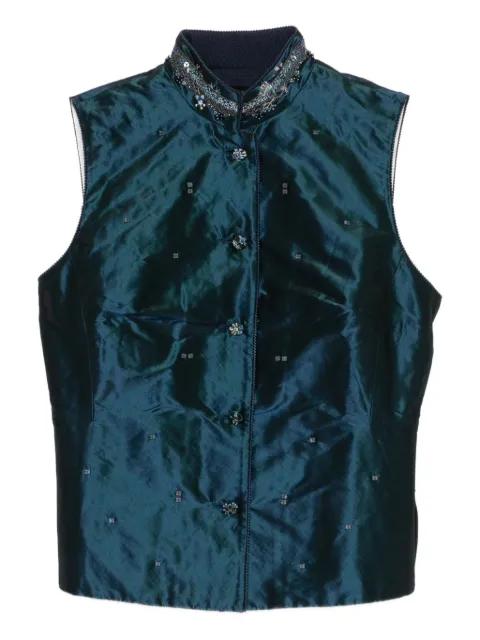 Scape-of-Curve embellished gilet by SHIATZY CHEN