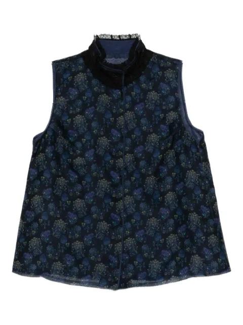 Scape-of-Curve printed gilet by SHIATZY CHEN