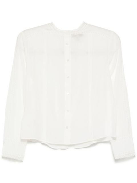 chiffon-embroidered top by SHIATZY CHEN