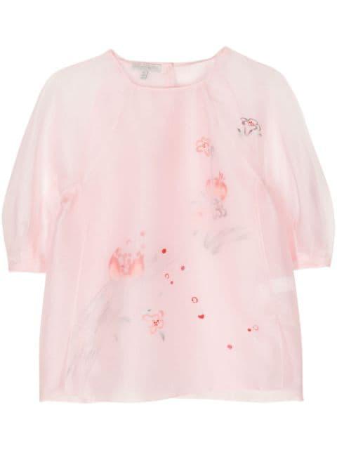 floral-print organza blouse by SHIATZY CHEN