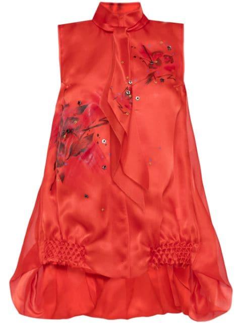 floral print vest by SHIATZY CHEN