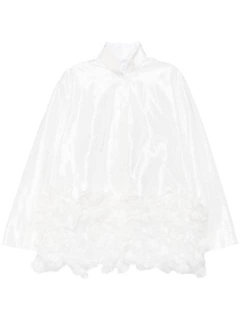 lace embroidery oversized jacket by SHIATZY CHEN