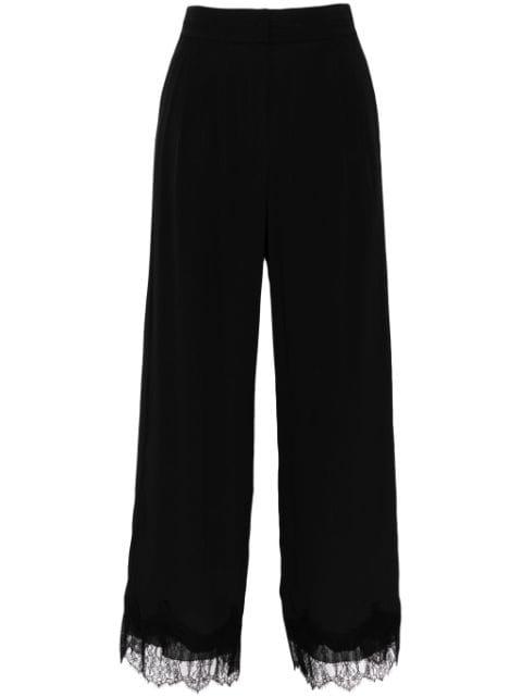 lace embroidery straight trousers by SHIATZY CHEN