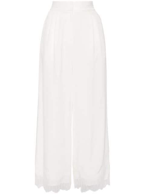 lace embroidery straight trousers by SHIATZY CHEN