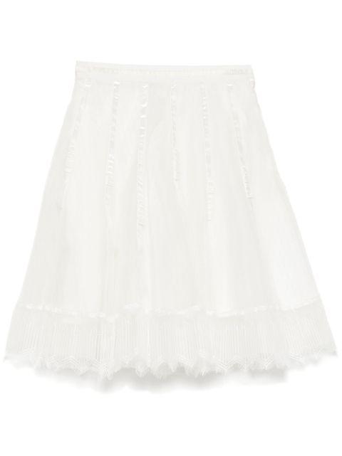 lace mesh skirt by SHIATZY CHEN