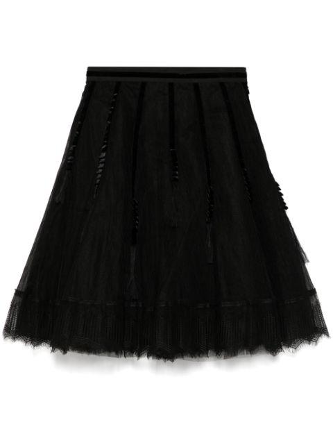 lace mesh skirt by SHIATZY CHEN