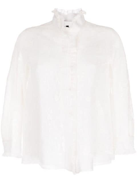 organza lace-overlay jacket by SHIATZY CHEN