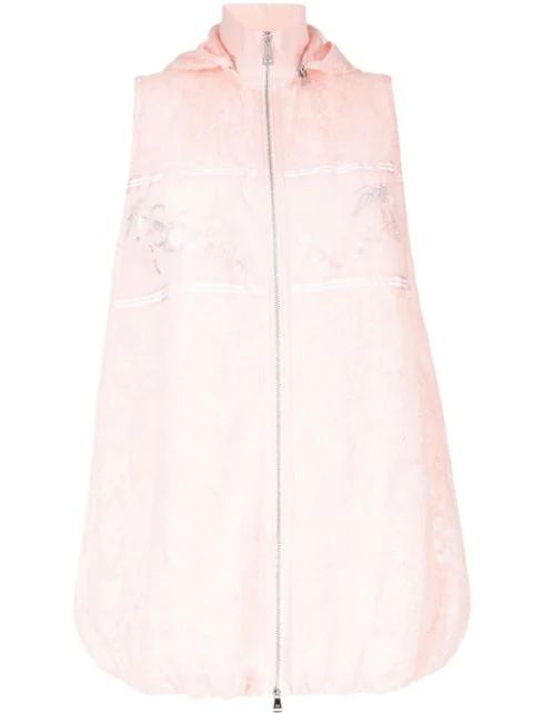 sleeveless sequin-embroidered lace jacket by SHIATZY CHEN