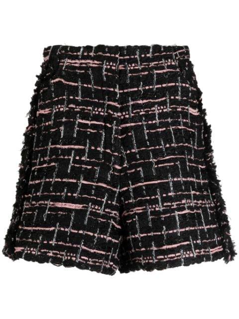 tweed high-waist shorts by SHIATZY CHEN