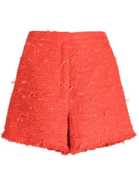 tweed high-waist shorts by SHIATZY CHEN