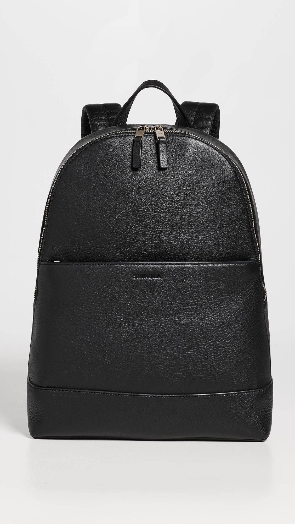 Canfield Pebbled Leather Backpack by SHINOLA