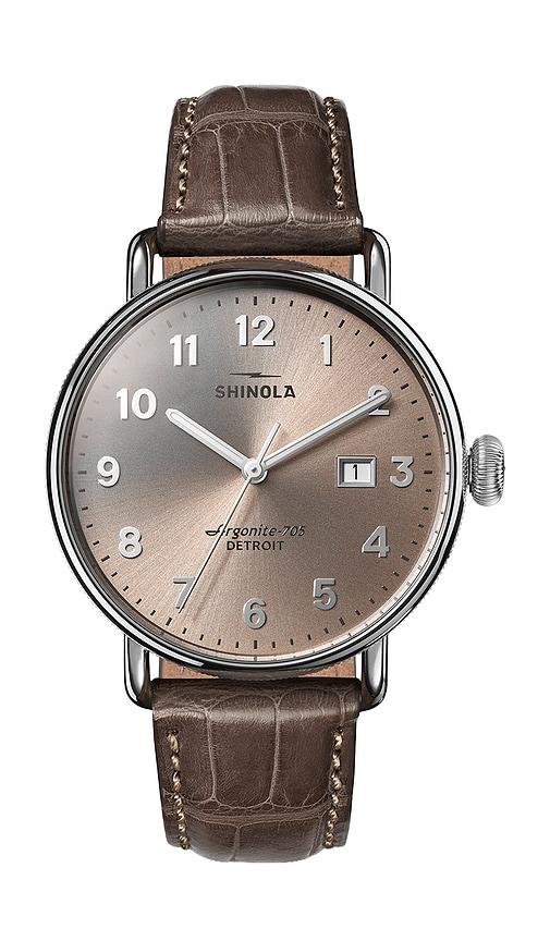 Shinola Canfield 38mm Watch in Brown by SHINOLA