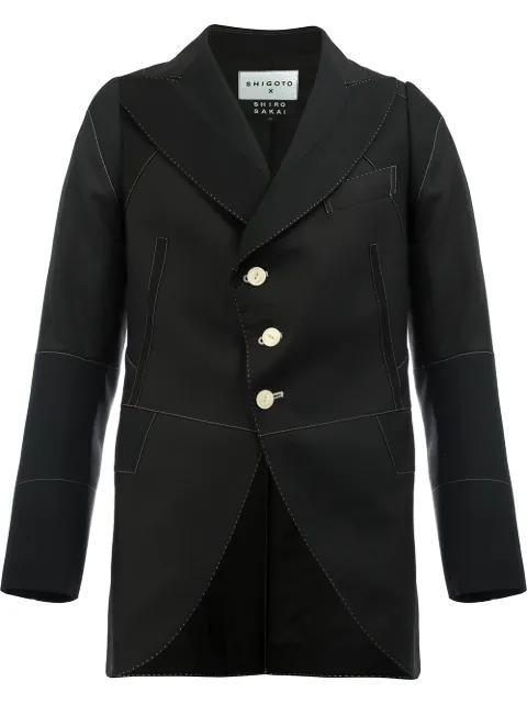 SHIGOTO X SHIRO SAKAI panelled jacket by SHIRO SAKAI