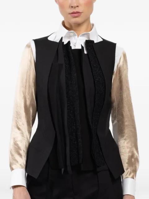 asymmetric vest by SHIRO SAKAI