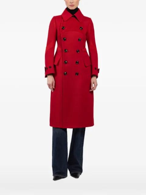 button-up double-breasted coat by SHIRO SAKAI