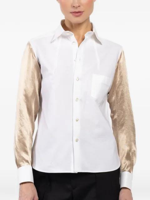 chest-pocket long-sleeve shirt by SHIRO SAKAI