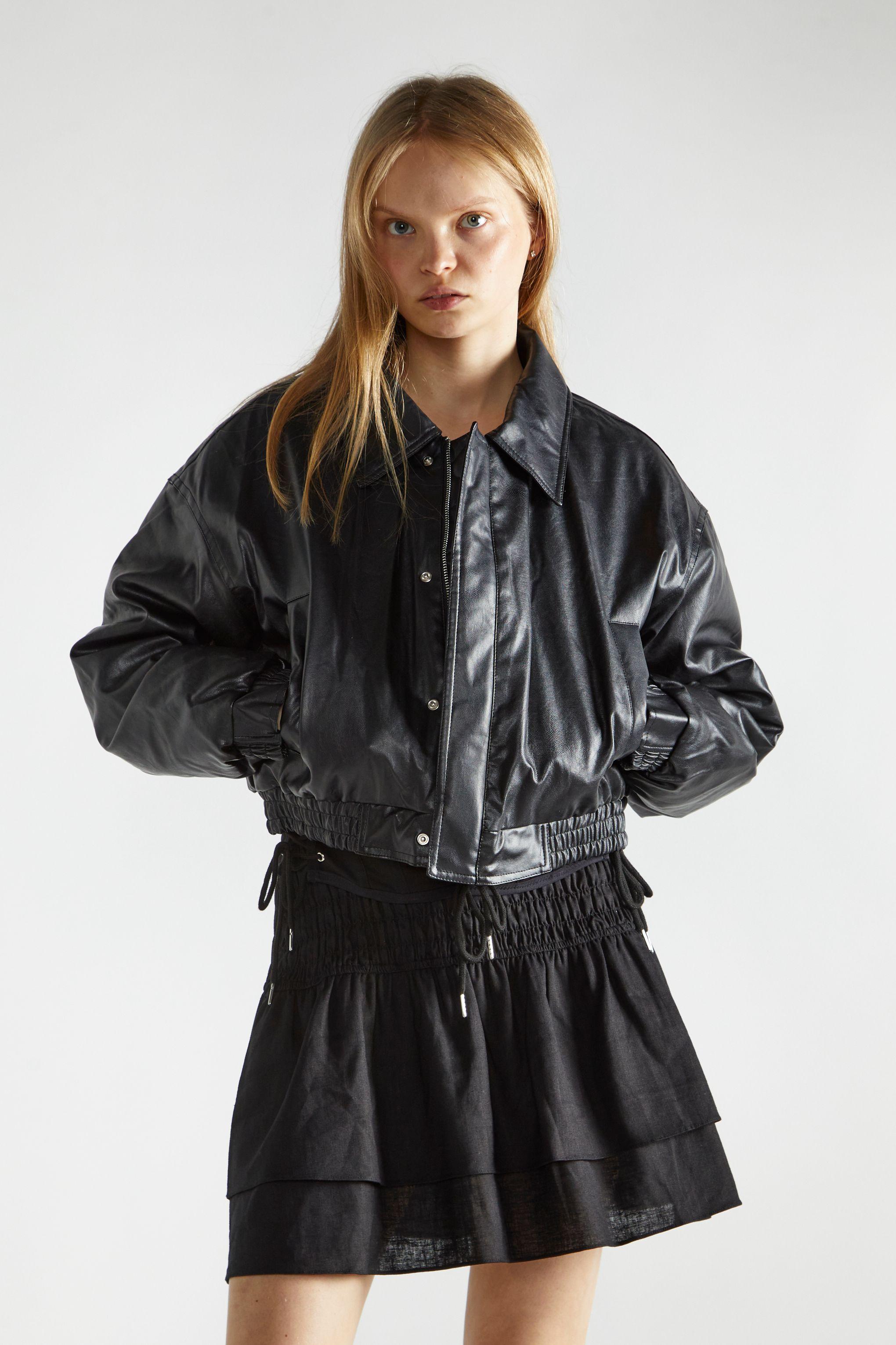 Cropped Bomber Jacket by SHNOO
