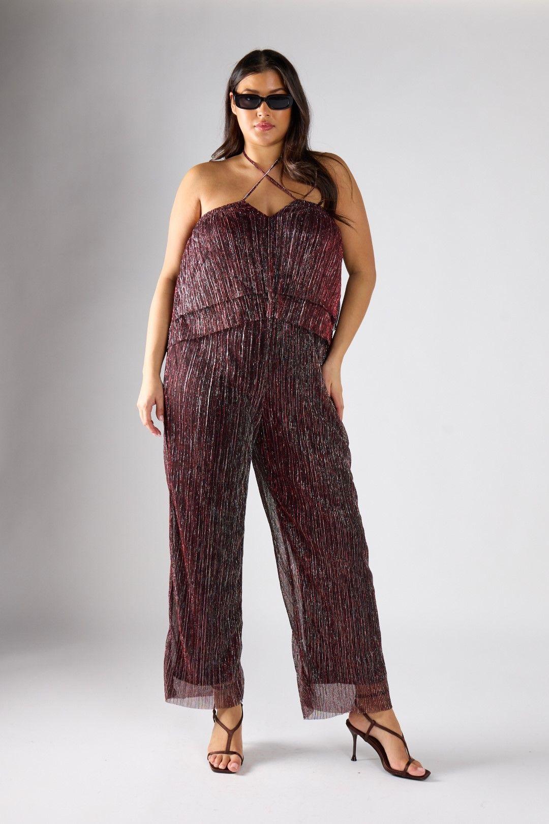 Pleated Cami Jumpsuit by SHNOO