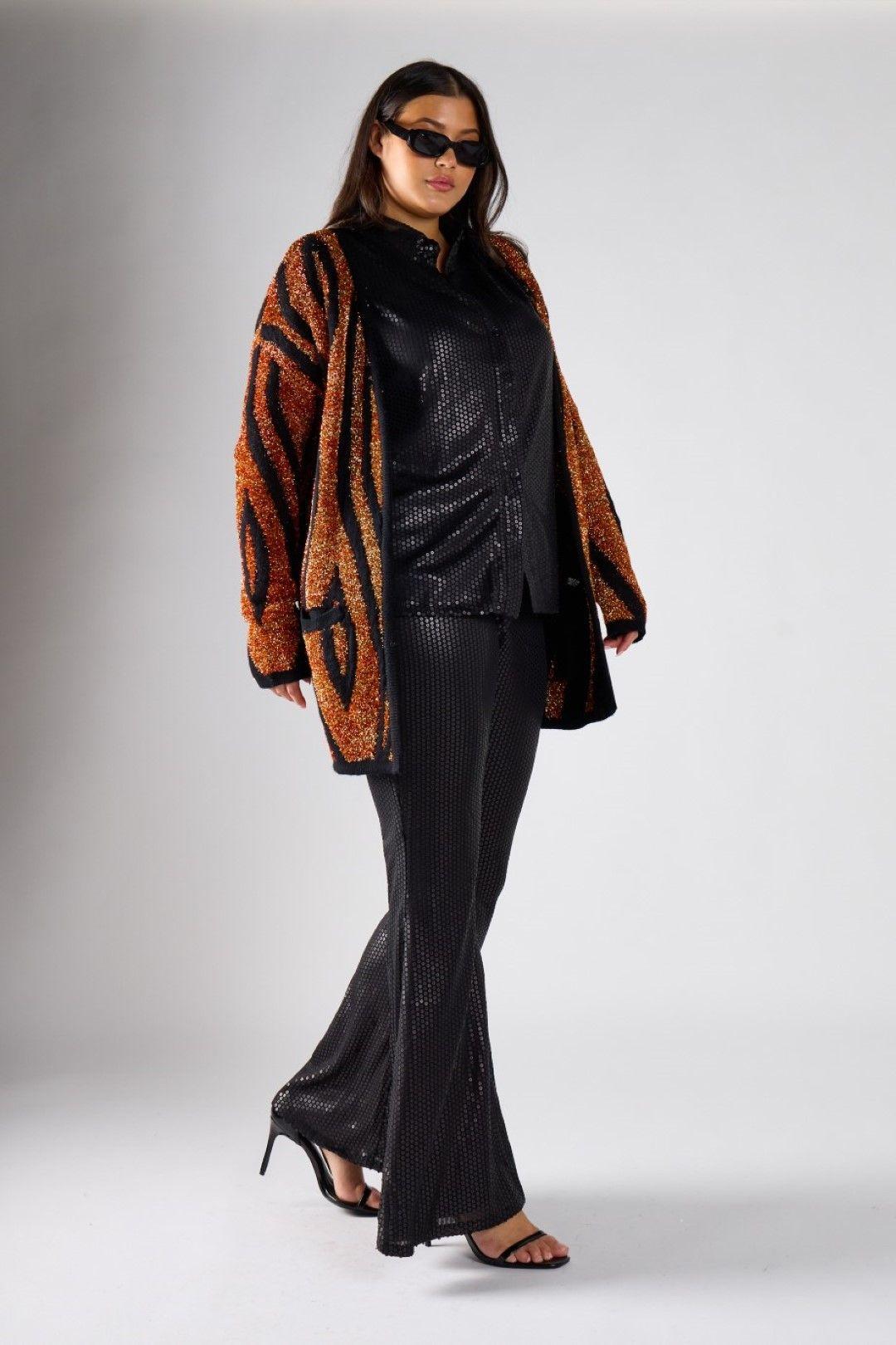 Print Long Cardigan by SHNOO